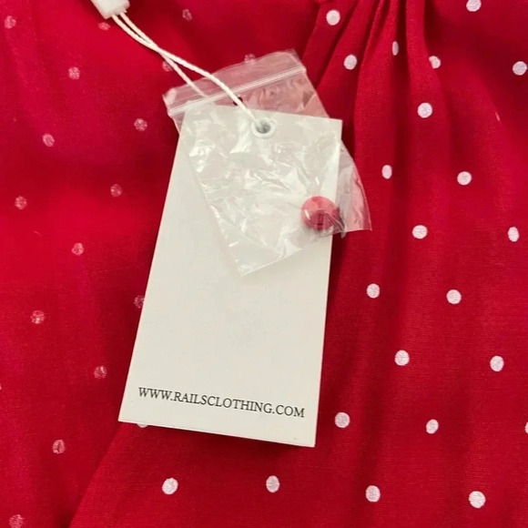 Rails Jasmine polka dot red scarlet mini dress - Picture 6 of 10